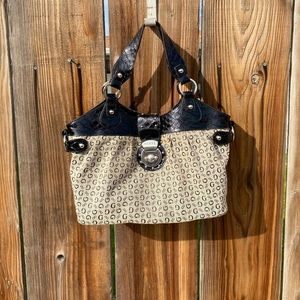 Guess black signature bag